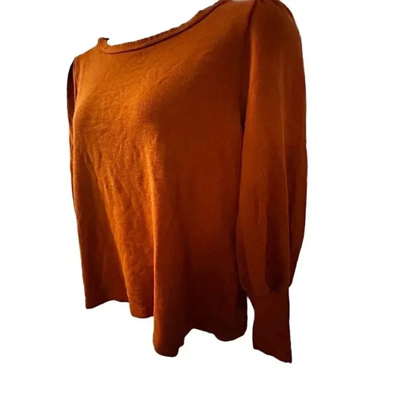 Free Assembly sweater top women's size XXL rust long sleeves - Picture 3 of 11
